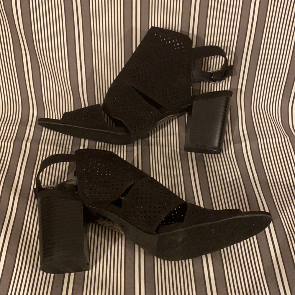 NWOT Metaphor Trinity style black chunky heel sandals size 9 - Picture 5 of 8